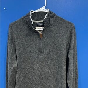 St. John's Bay Charcoal Zip-Up Sweater
